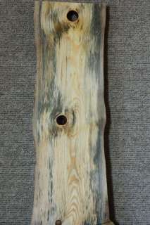 Awesome Blue Spalted Knotty Pine Curly Figured Mantel/Headboard Slab 