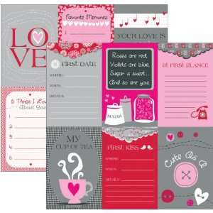  Love Story Double Sided Paper 12X12 Lickety Slip 