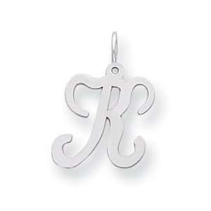    Sterling Silver Stamped Initial H Charm   JewelryWeb: Jewelry