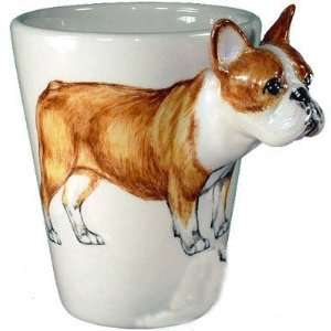    French Bulldog Sculpted Handpainted Ceramic Dog Mug