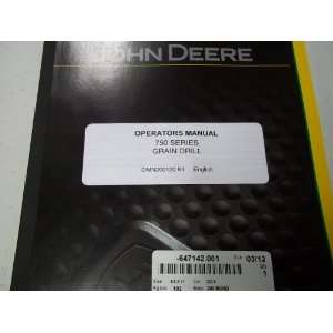 John Deere 750 Series Grain Drill OMN200120 K4 Operators Manual John 