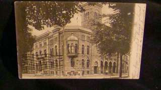   Bros Postcard Masonic Temple Bay City Michigan stars & stripe cancel