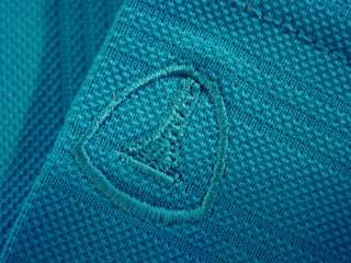 Pro Tour Mens Fitted Ottoman Polo Shirt MED TEAL BLUE Golf Short 