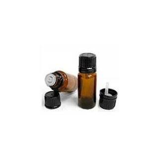 Amber Glass Bottle W/euro Dropper, Black Plastic Cap 1/2oz (15ml)