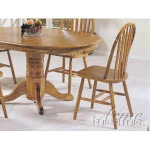  Nostalgia Oak Finish Side Chair: Home & Kitchen
