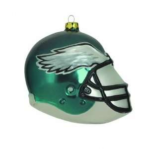  Philadelphia Eagles 4 Team Glass Helmet Ornament: Sports 