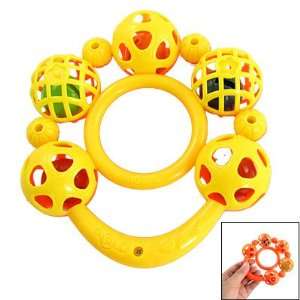   Rosallini Yellow Orange Red Plastic Shaking Bell Toy for Babies: Baby