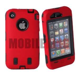   Cover on Black Rugged Inner Hard Shell for Apple iPhone 3G / 3GS in