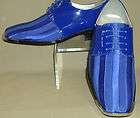   Royal Blue Satin Silvertip Patent Formal Dress Shoes Bolano 5205 052