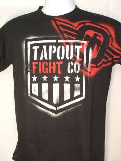 TAPOUT Fight Company Black Authentic T shirt New  