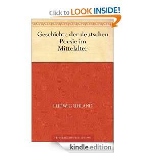   Mittelalter (German Edition) Ludwig Uhland  Kindle Store