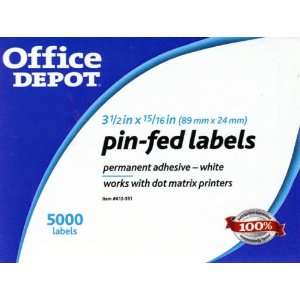  Office Depot High Speed Pinfeed Address Labels   5000 