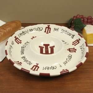   Indiana Hoosiers 2 In 1 Chips & Dip Bowl: Sports & Outdoors