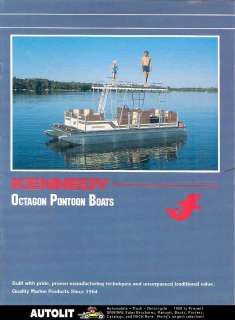 1985 ? Kennedy Octagon Pontoon Boat Brochure  