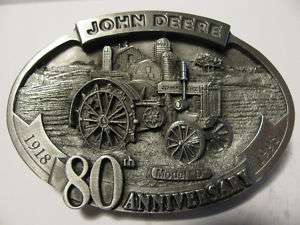 1998 John Deere D Tractor Belt Buckle Limited Ed jd  