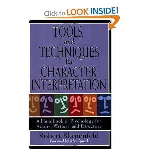  for Character Interpretation A Handbook of Psychology for Actors 