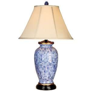  Cypress Point Ocean Tiles Blue Ginger Jar Table Lamp: Home 