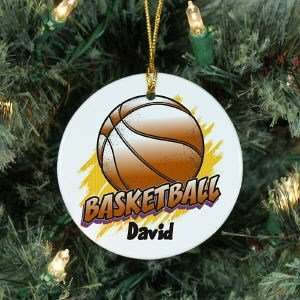  Personalized Ceramic Basketball Ornament: Home & Kitchen