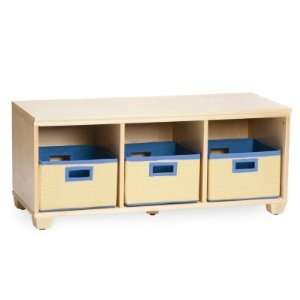  Bolton Alaterra Solid Wood Cubby Bench   Natural