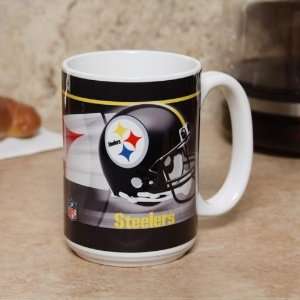   : Pittsburgh Steelers 15oz. Helmet Sublimated Mug: Sports & Outdoors