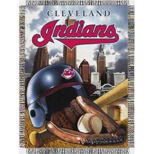  Cleveland Indians Major League Baseball Woven Tapestry 