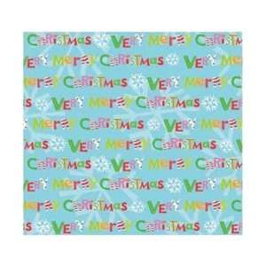  K&Company Very Merry Foil Paper 12X12 Merry Christmas 