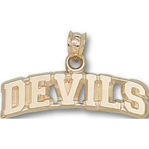 New Jersey Devils Devils Pendant   14KT Gold Jewelry  