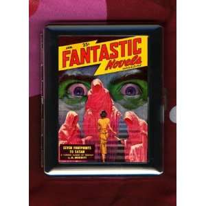  Vintage Sci Fi ID CIGARETTE CASE Fantastic Novels Cover 