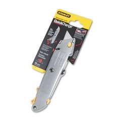 STANLEY QUICK CHANGE UTILITY KNIFE+BLADES RETRACTABLE  