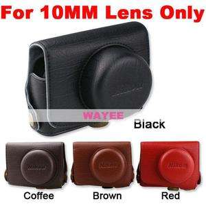   case bag For NIKON 1 J1 camera 10mm Lens black brown coffee red  