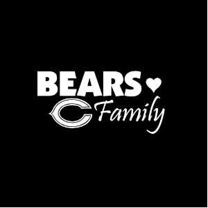  Chicago Bears Family Car Window Decal Sticker White 7 