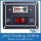 12V BATTERY CONDITION DUAL TEST METER/GAUGE SWITCH PANEL Boat/Marine 
