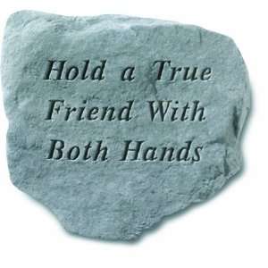  Hold A True Friend With Both Hands   Memorial   11 Inches x 10 Inches