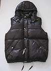mens polo ralph lauren black sheen puffer down vest jacket