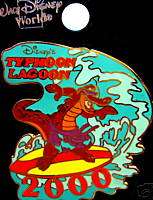 Disney Pins/Pin TYPHOOON LAGOON SURF GATOR 2000 NOC  