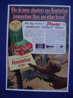 1950 Remington Express Shotgun Turkey Hunting Poster  