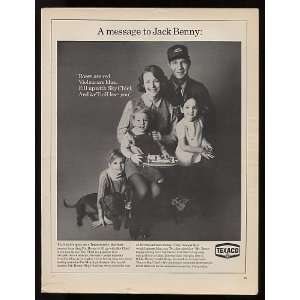 1969 Ken Murphy Family Texaco Sky Chief Gasoline Print Ad (10976 