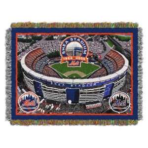 Mets Stadium Woven MLB Throw   48 x 60