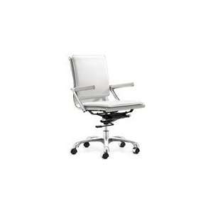  Zuo Modern Lider Plus Office Chair in White: Office 