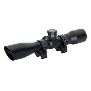  Truglo Compact 4X32 Scope with 3/8 Inch Rings, Black 