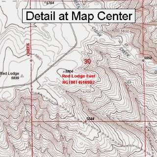   Map   Red Lodge East, Montana (Folded/Waterproof)