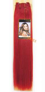 100% Human Hair Outre Premium Yaki Weave #130 Brick Red  