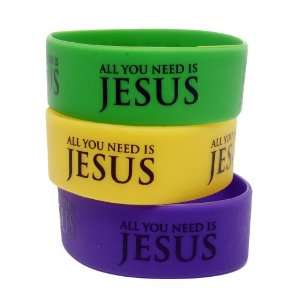  1 Solid Silicone Religious Wristbands   All You Need Is 