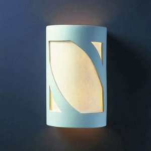   Large Lantern Open Top and Bottom Sconce   Ceramic