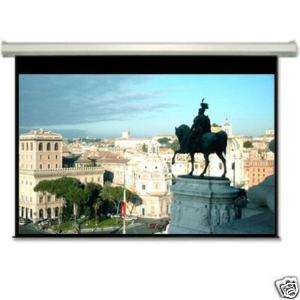   16:9 WHITE CASE ELECTRIC MOTORIZED PROJECTOR PROJECTION SCREEN  