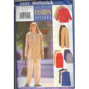  New Butterick Pattern 5697 Fast & Easy Unlimited Fashion 