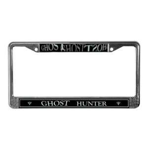 Ghost Hunter Hobbies License Plate Frame by CafePress