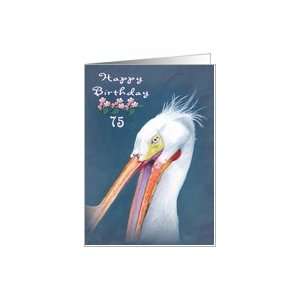  Happy 75th Birthday Wild Pelican Card Toys & Games