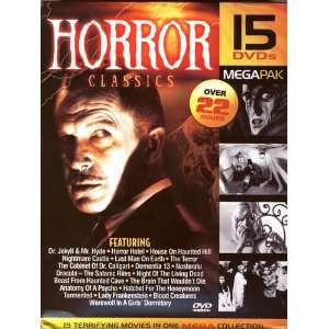  Horror Classics   Mega Pak   15 DVDs   19 Terrifying 