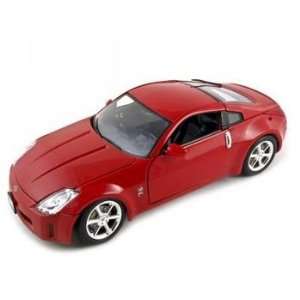  Nissan 350Z Diecast Car Model 1:18 Red: Toys & Games